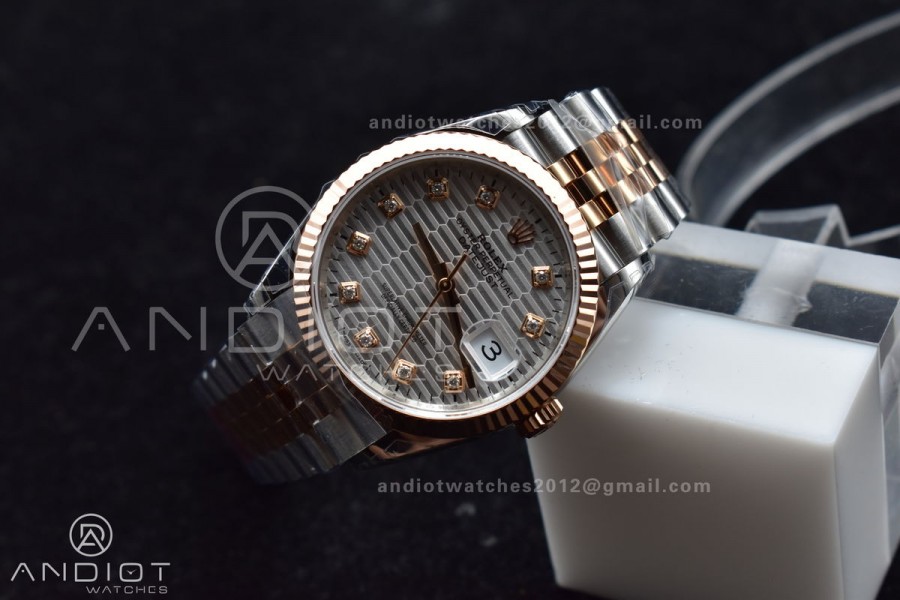 DateJust 36 126234 904L SS VSF 1:1 Best Edition Silver Dial Diamond Markers On Jubilee Bracelet VS3235