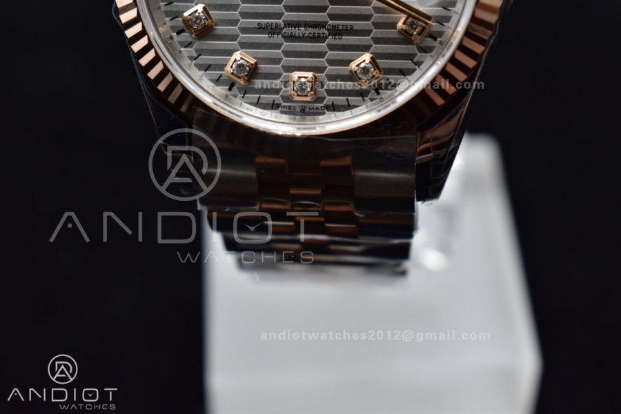 DateJust 36 126234 904L SS VSF 1:1 Best Edition Silver Dial Diamond Markers On Jubilee Bracelet VS3235