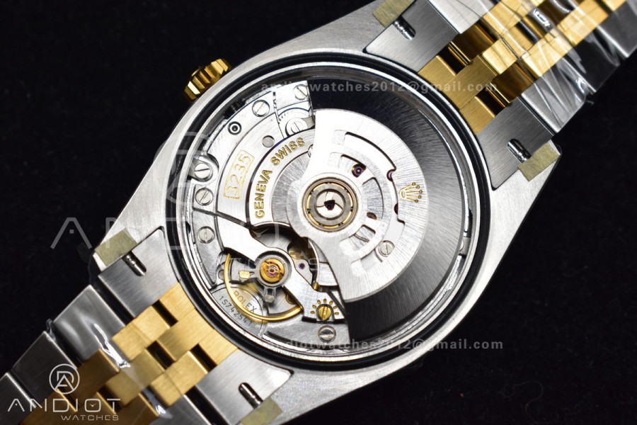 DateJust 36 SS/YG 126231 VSF 1:1 Best Edition 904L Steel Gold Textured Dial on Jubilee Bracelet VS3235