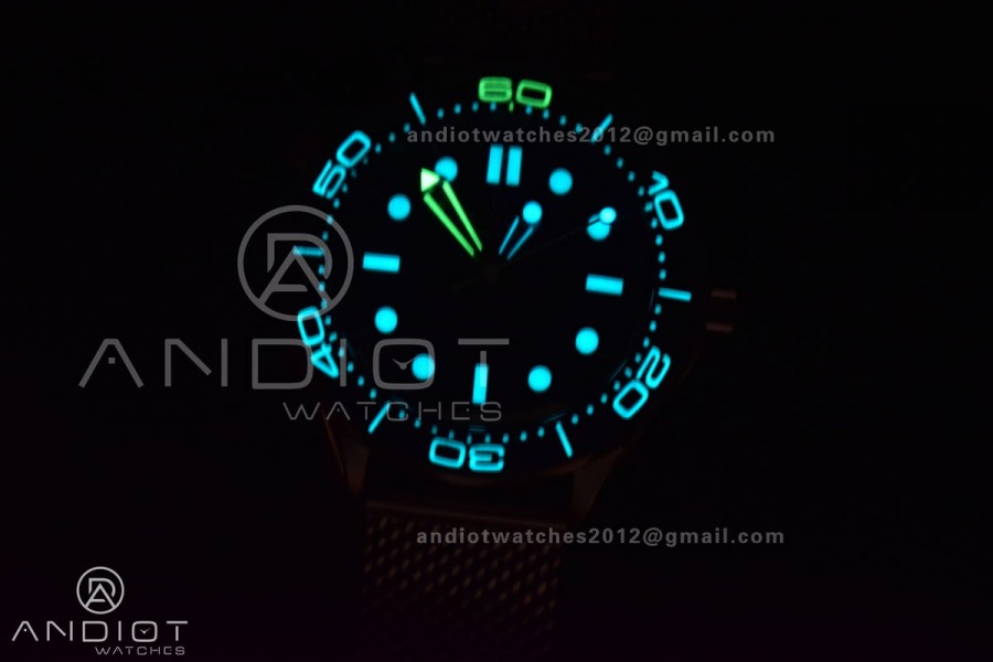 Seamaster 300M 42mm James Bond 60th anniversary VSF Best Edition on Mesh Bracelet A8806