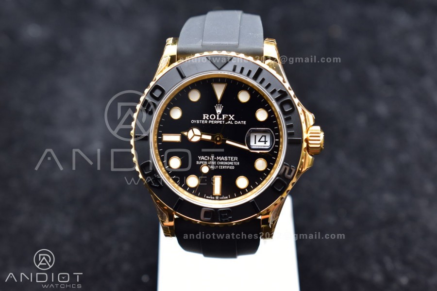 Yacht-Master 42mm 226658 VSF 1:1 Best Edition 3D Black Ceramic Bezel on Black Rubber Strap VS3235