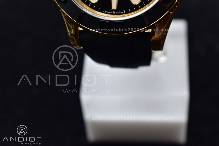 Yacht-Master 42mm 226658 VSF 1:1 Best Edition 3D Black Ceramic Bezel on Black Rubber Strap VS3235