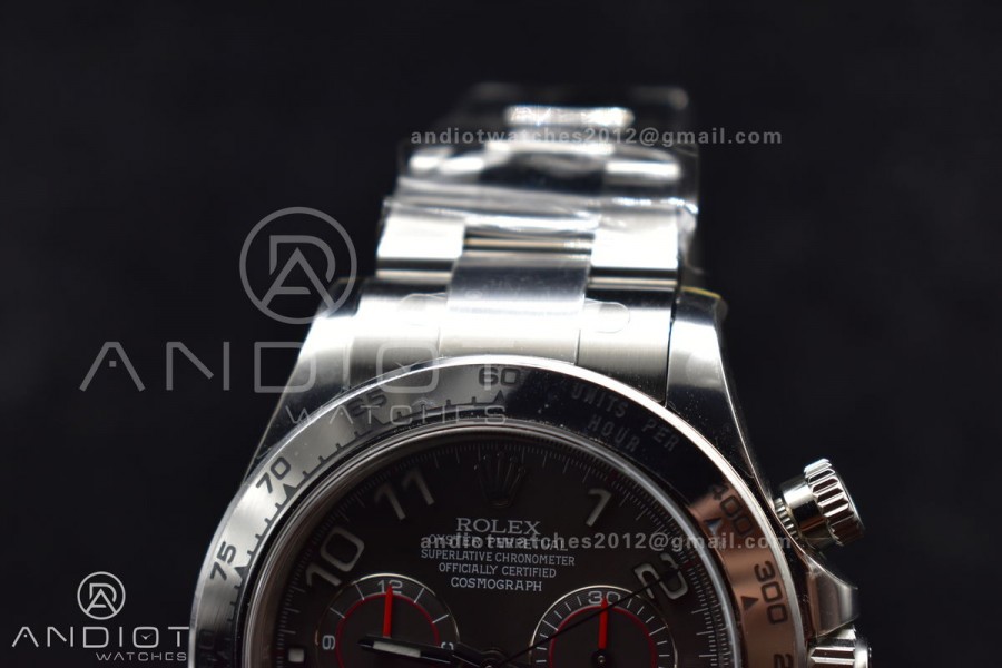 Daytona 116509 Clean 1:1 Best Edition Gray Dial Arabic Markers on SS Bracelet SA4130 V2