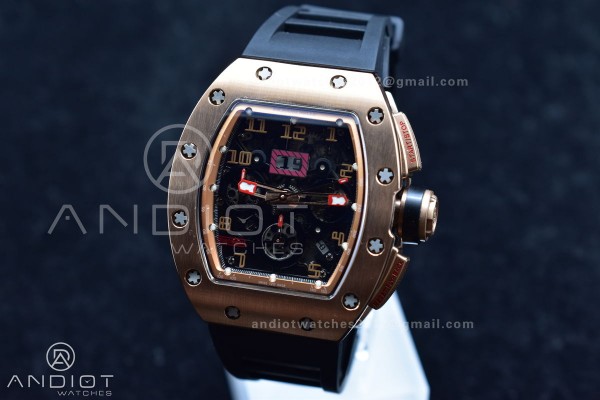 RM011 RG Chrono KVF 1:1 Best Edition Crystal Dial ...