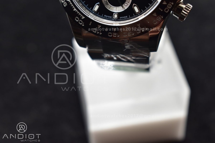 Daytona 116500 APSF 1:1 Best Edition 904L SS Case and Bracelet Black Dial SH4130