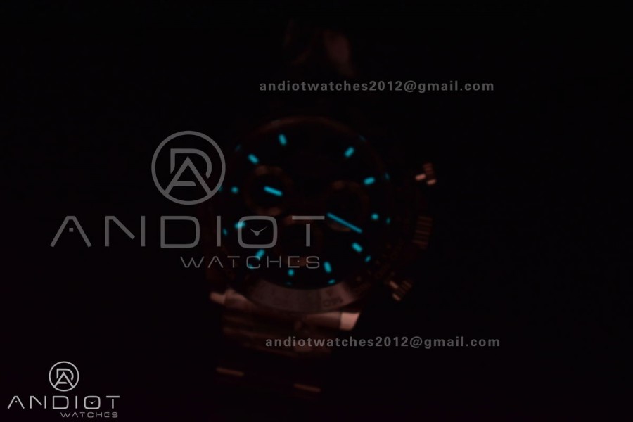 Daytona 116500 APSF 1:1 Best Edition 904L SS Case and Bracelet Black Dial SH4130