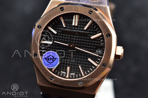 Royal Oak 41mm 15400 RG APSF 1:1 Best Edition Blac...