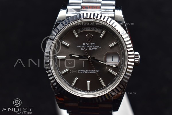 DayDate 40 GMF Tungsten Weighted 904L Steel Grey D...