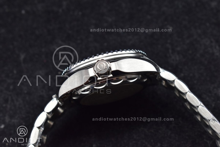 Seamaster 6000M Ultra Deep SS TF 1:1 Best Edition Gray Dial Orange Ceramic Bezel on SS Bracelet A2824
