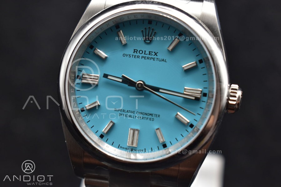 Oyster Perpetual 126000 36mm Clean 1:1 Best Edition 904L Steel Tiffany Blue Dial VR3230