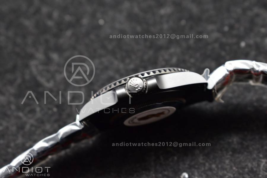 Submariner DIW DLC VSF 1:1 Best Edition Full Black Dial On DLC Bracelet VS3135