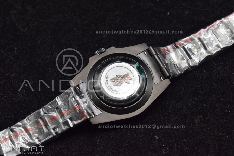 Submariner DIW DLC VSF 1:1 Best Edition Full Black Dial On DLC Bracelet VS3135