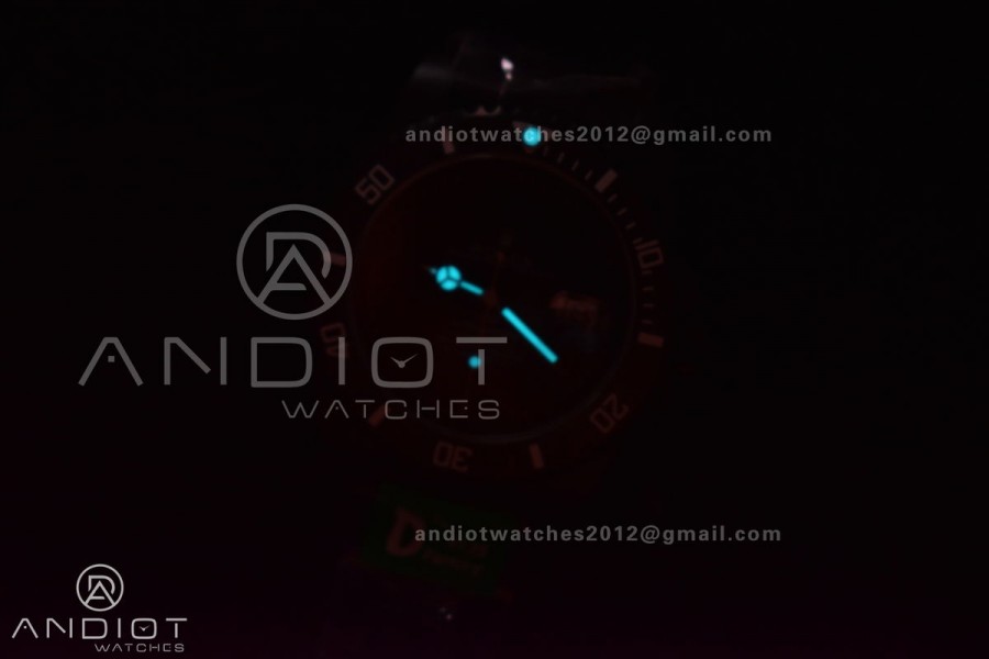 Submariner DIW DLC VSF 1:1 Best Edition Full Black Dial On DLC Bracelet VS3135