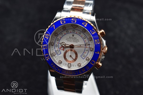 YachtMaster II 116681 SS/RG KF 1:1 Best Edition Wh...
