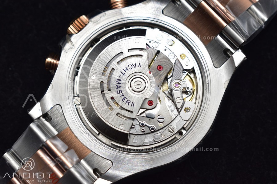 YachtMaster II 116681 SS/RG KF 1:1 Best Edition White Dial on SS/RG Bracelet A7750