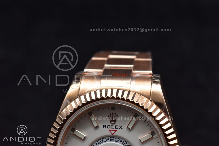Skydweller YG Noob Best Edition White Dial on YG Bracelet A23J
