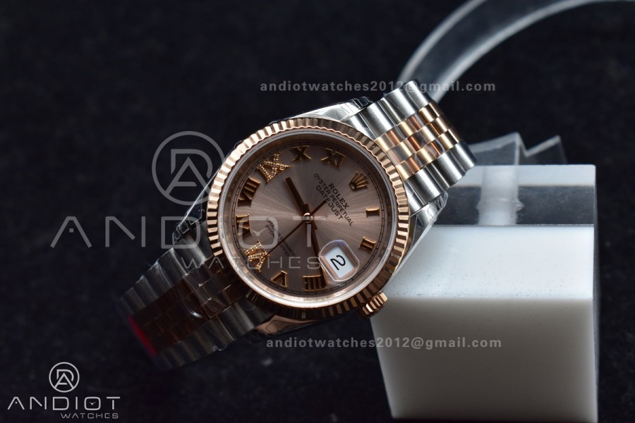 DateJust 36 SS/RG 126231 VSF 1:1 Best Edition 904L Steel RG Dial on Jubilee Bracelet VS3235