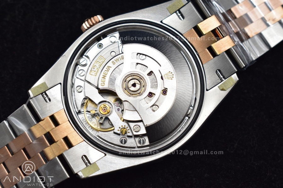 DateJust 36 SS/RG 126231 VSF 1:1 Best Edition 904L Steel RG Dial on Jubilee Bracelet VS3235