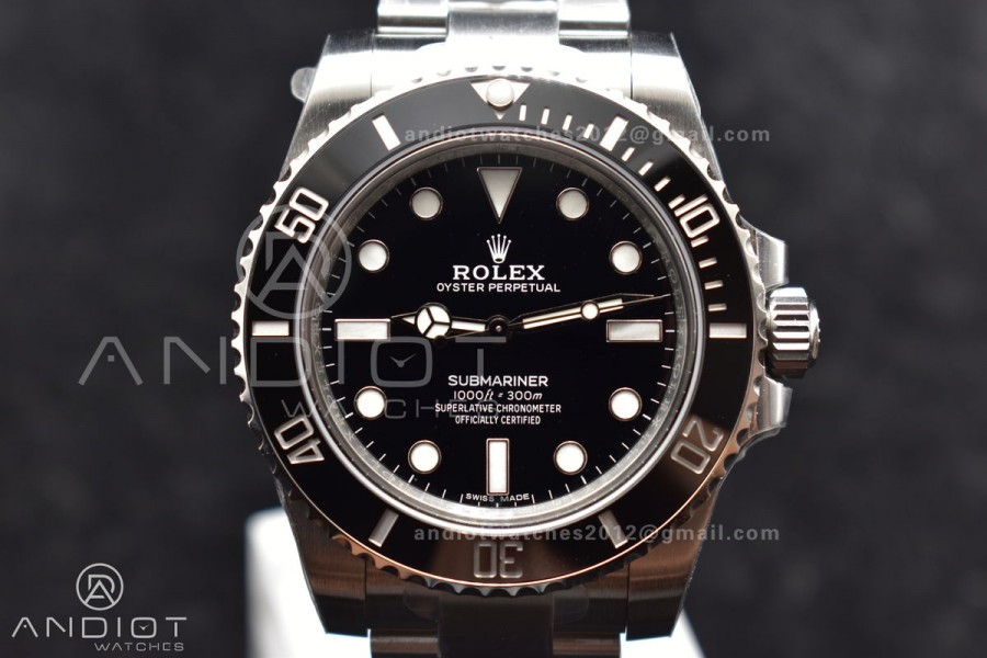 Submariner 114060 No Date Black Ceramic 904L Steel VSF 1:1 Best Edition VS3130
