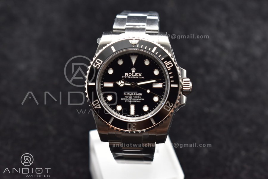 Submariner 114060 No Date Black Ceramic 904L Steel VSF 1:1 Best Edition VS3130