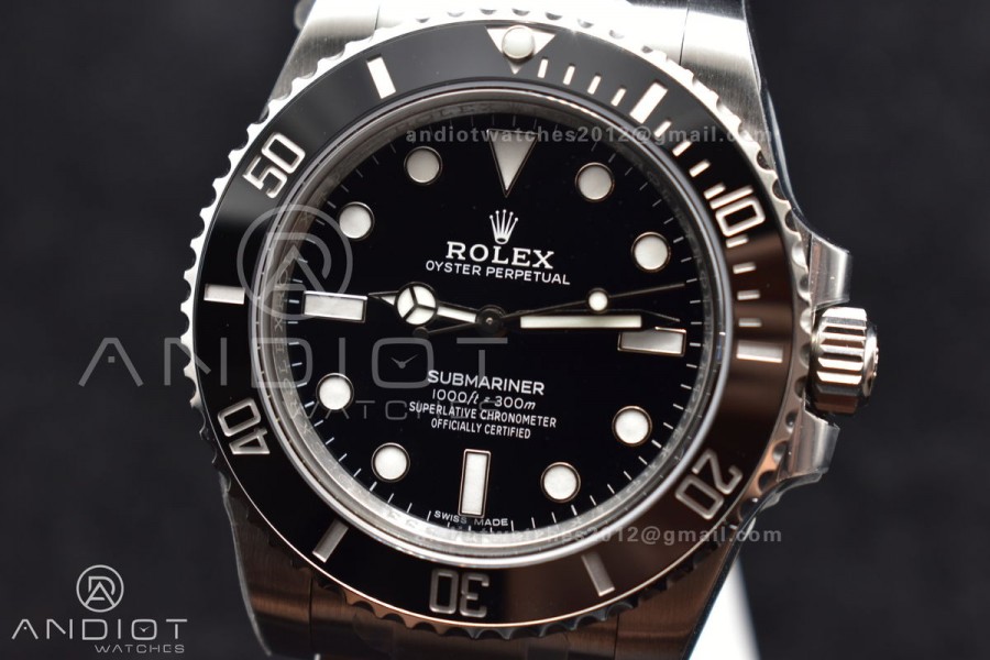 Submariner 114060 No Date Black Ceramic 904L Steel VSF 1:1 Best Edition VS3130