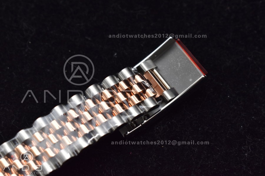 DateJust 41 126331 VSF 1:1 Best Edition 904L Steel Grey Dial On SS/RG Jubilee Bracelet VS3235