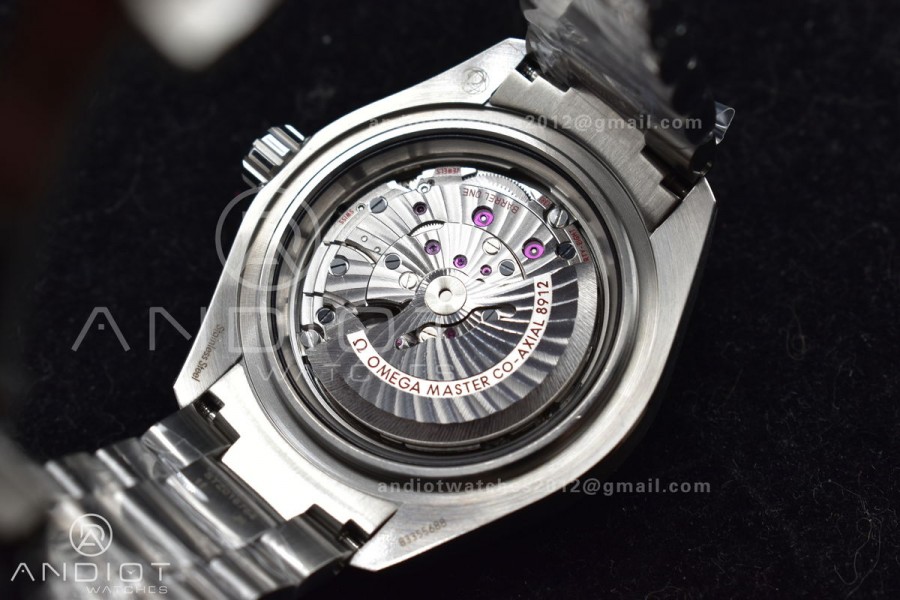 Seamaster 6000M Ultra Deep SS VSF 1:1 Best Edition Brown Dial Orange Bezel on SS Bracelet A8912 Super Clone