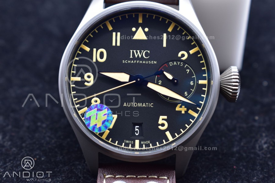 Big Pilot Real PR IW501004 ZF 1:1 Best Edition on Brown Leather Strap A52110