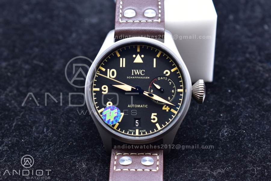Big Pilot Real PR IW501004 ZF 1:1 Best Edition on Brown Leather Strap A52110