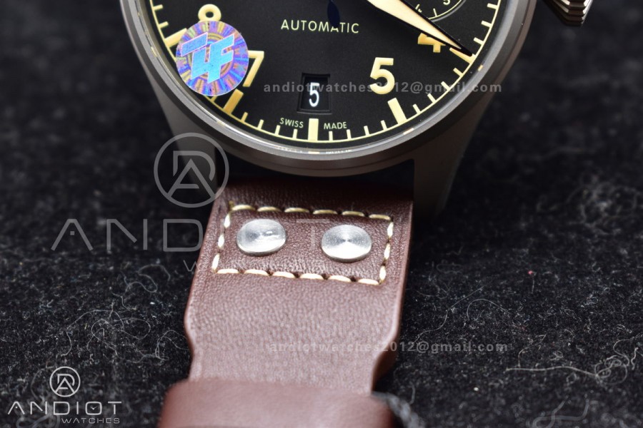 Big Pilot Real PR IW501004 ZF 1:1 Best Edition on Brown Leather Strap A52110