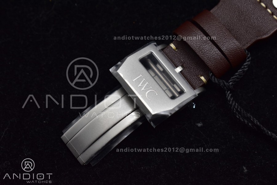 Big Pilot Real PR IW501004 ZF 1:1 Best Edition on Brown Leather Strap A52110
