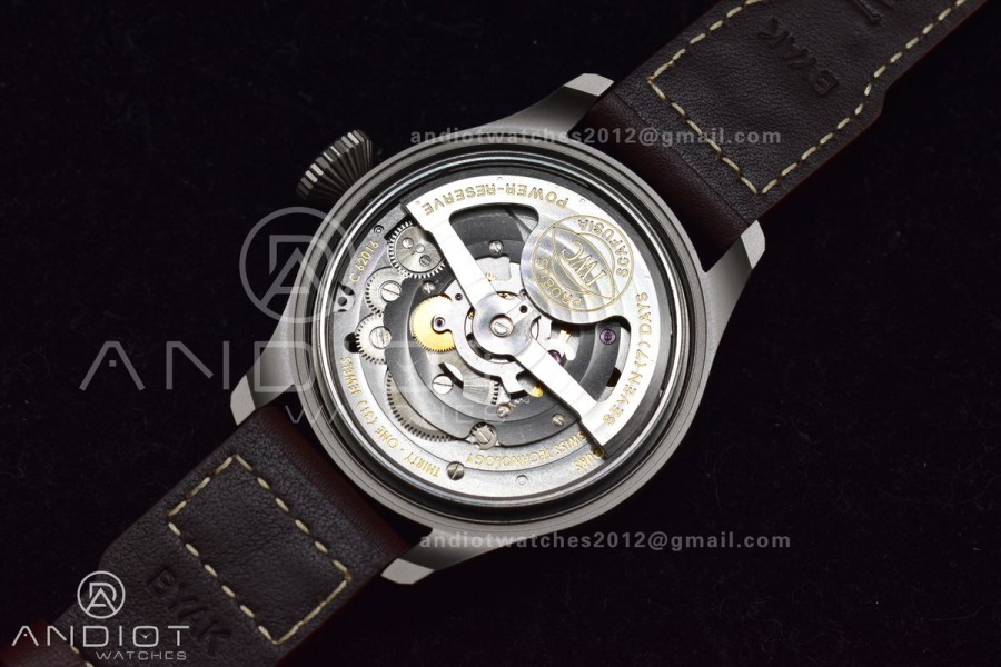 Big Pilot Real PR IW501004 ZF 1:1 Best Edition on Brown Leather Strap A52110