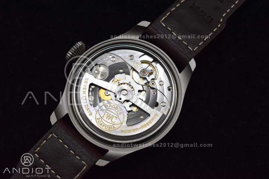 Big Pilot Real PR IW501004 ZF 1:1 Best Edition on Brown Leather Strap A52110