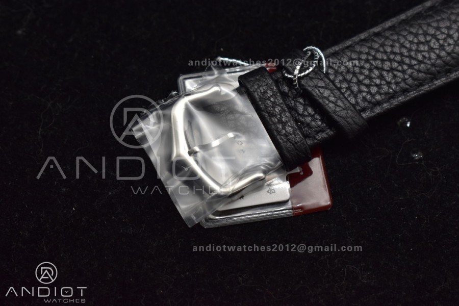 Tank Solo 27.5mm K11F SS White Dial on Black Leather Strap Ronda Quartz