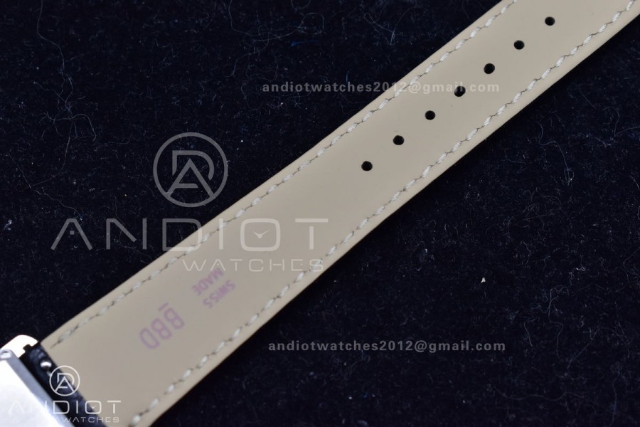 Tank Solo 27.5mm K11F SS White Dial on Black Leather Strap Ronda Quartz