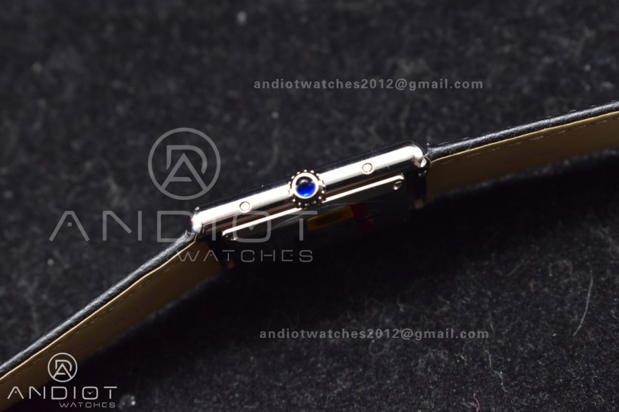 Tank Solo 27.5mm K11F SS White Dial on Black Leather Strap Ronda Quartz