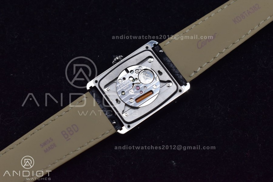 Tank Solo 27.5mm K11F SS White Dial on Black Leather Strap Ronda Quartz