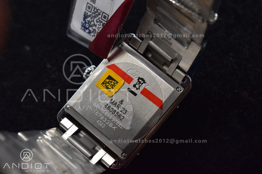 Tank Solo 27.5mm K11F SS White Dial On SS Bracelet Ronda Quartz