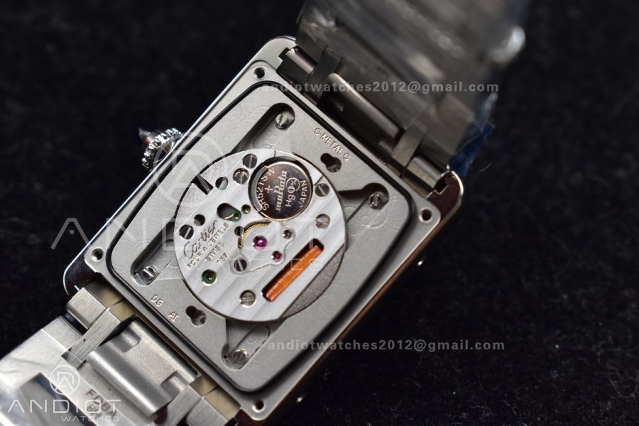 Tank Solo 27.5mm K11F SS White Dial On SS Bracelet Ronda Quartz