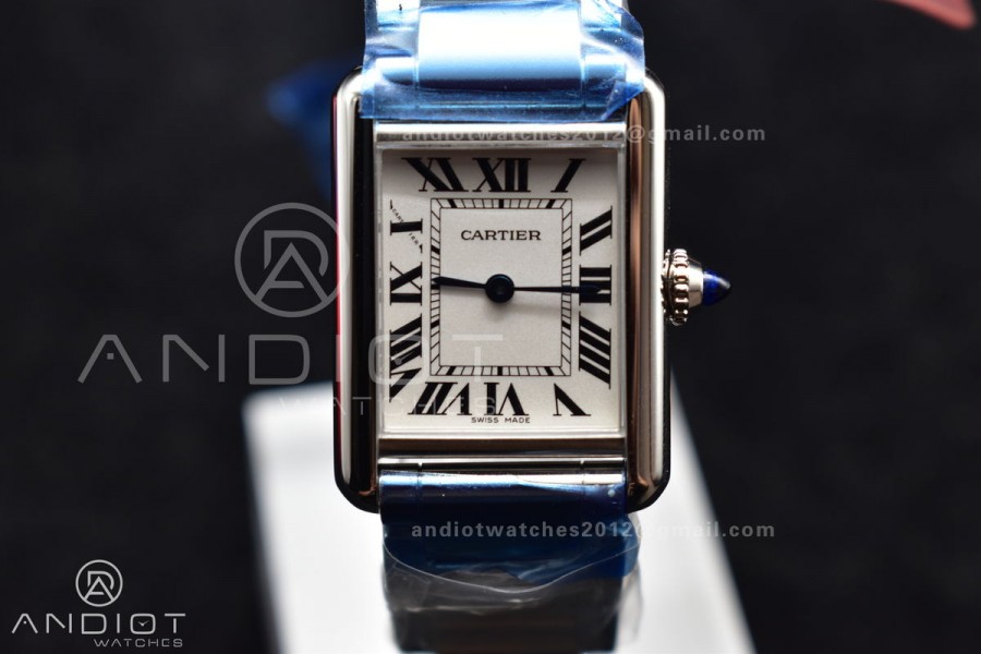 Tank Must Ladies 20.3mm SS K11F Best Edition White Dial on SS Bracelet Ronda Quartz
