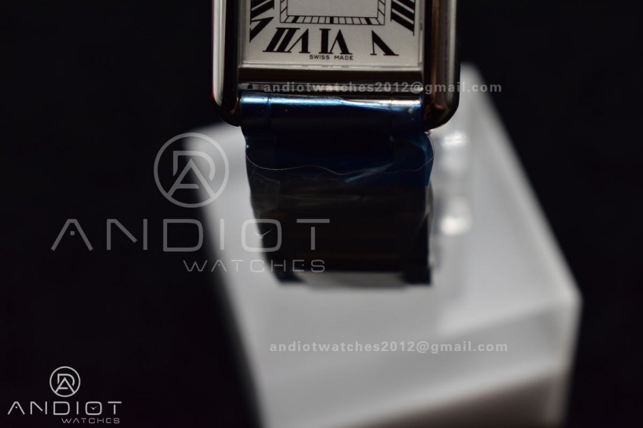 Tank Must Ladies 20.3mm SS K11F Best Edition White Dial on SS Bracelet Ronda Quartz