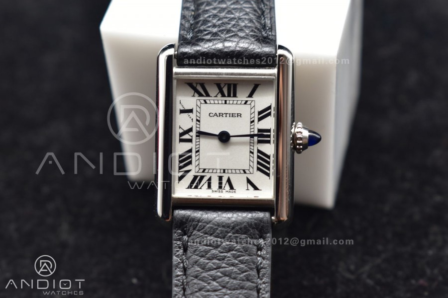 Tank Solo 22mm K11F SS White Dial on Black Leather Strap Ronda Quartz