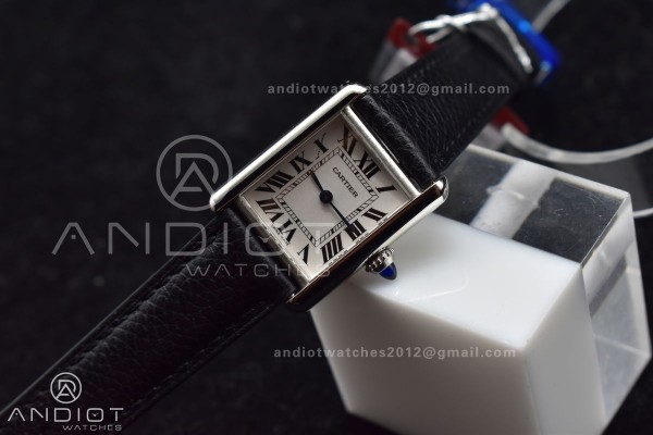 Tank Solo 22mm K11F SS White Dial on Black Leather...