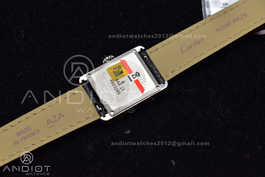 Tank Solo 22mm K11F SS White Dial on Black Leather Strap Ronda Quartz