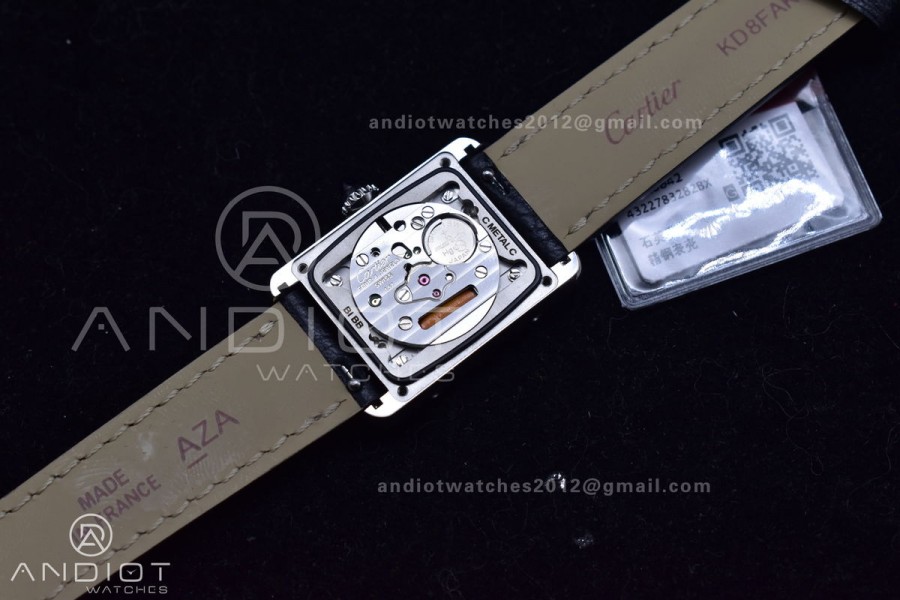 Tank Solo 22mm K11F SS White Dial on Black Leather Strap Ronda Quartz