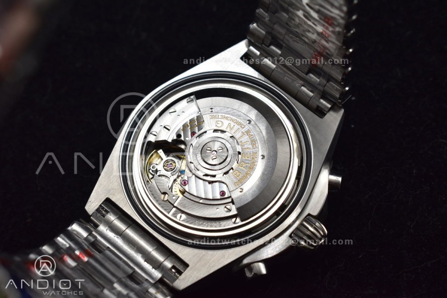 Chronomat B01 42mm SS BLSF 1:1 Best Edition Black Dial on SS Bracelet A7750