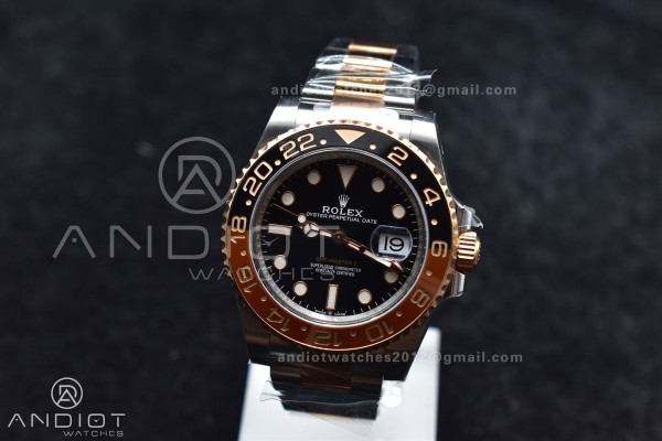 GMT-Master II 126711 CHNR Black/Brown Ceramic Clea...