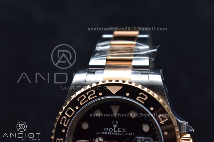 GMT-Master II 126711 CHNR Black/Brown Ceramic Clean Factory Best Edition on SS/RG Bracelet DD3285 CHS