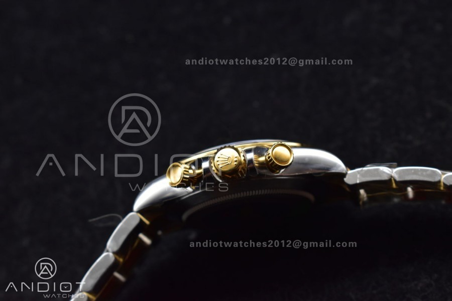 Daytona 116503 Clean 1:1 Best Edition White Mother Of Pearl Diamond Dial on SS/YG Bracelet SA4130 V2 