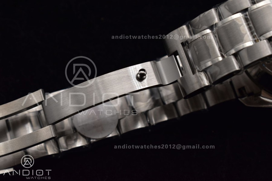 Speedmaster MoonWatch OMF SS Sapphire Crystal Black Dial on SS Bracelet Manual Winding Chrono Movement with Transparent Back